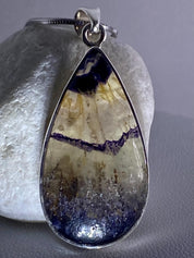 Blue John Silver Pendant