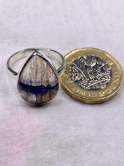 Blue John Silver Ring - Extremely Rare