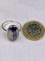 Blue John Silver Ring