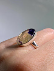 Blue John Silver Ring - Extremely Rare