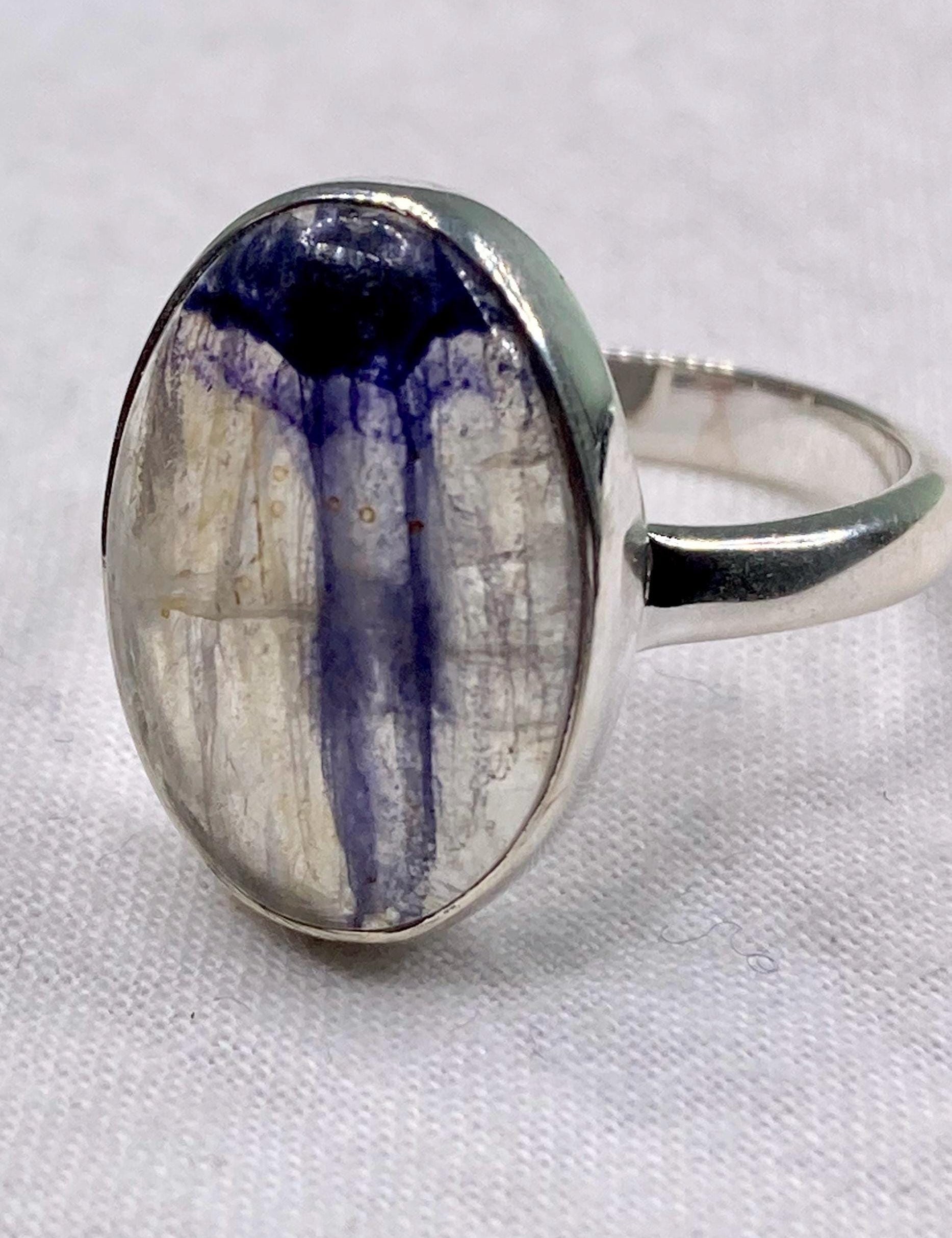 Blue John Silver Ring