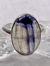Blue John Silver Ring