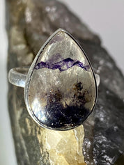 Blue John Silver Ring - An Extremely Rare