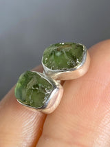 Green Apatite 925 Silver studs