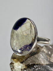 Blue John Silver Ring - Extremely Rare