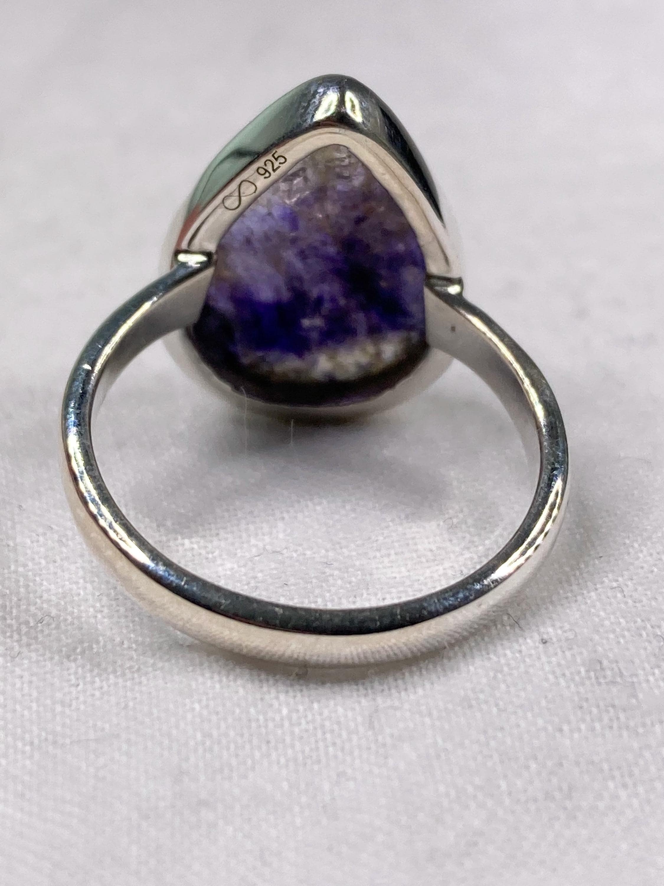 Blue John Silver Ring