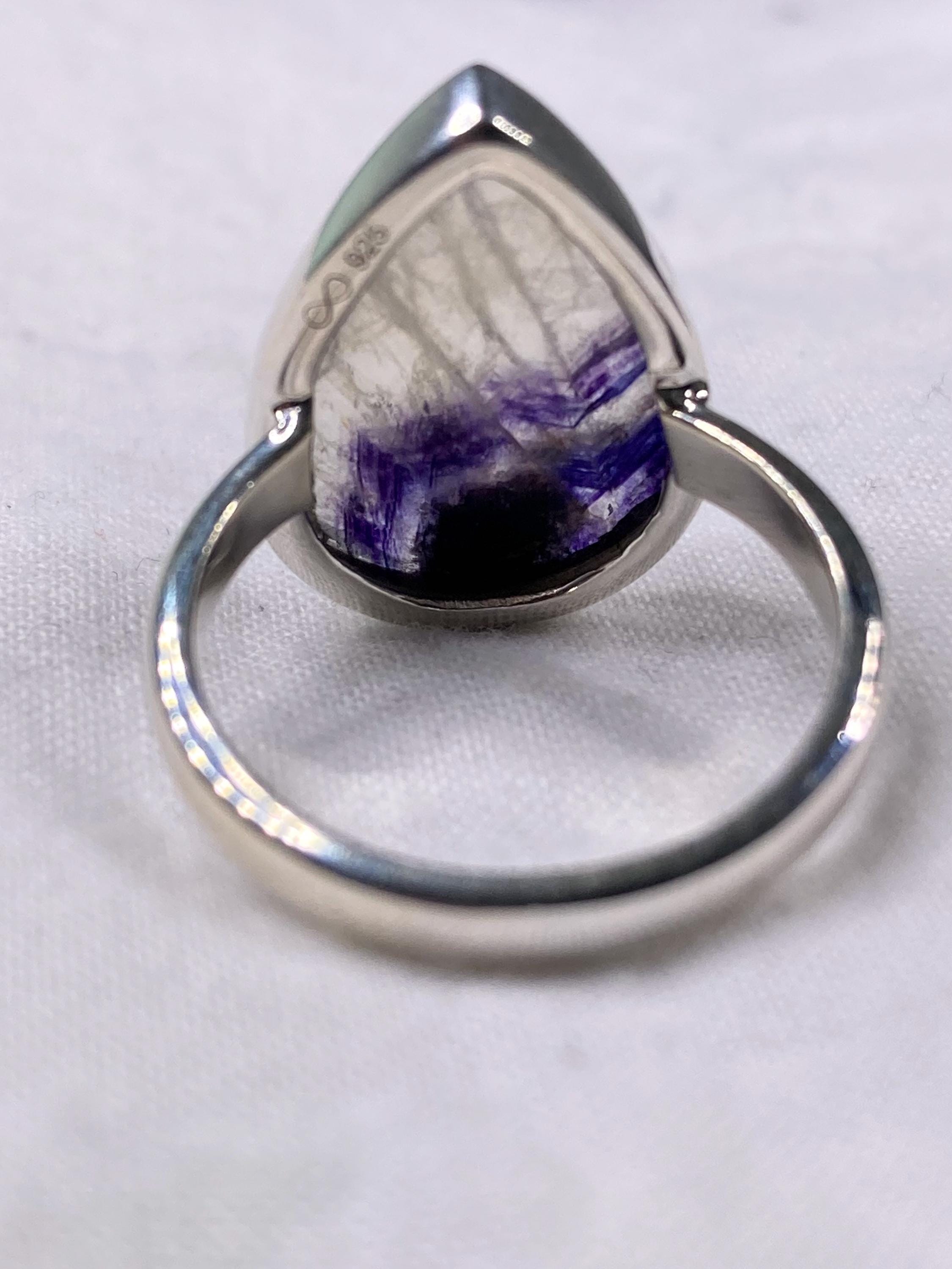 Blue John Silver Ring
