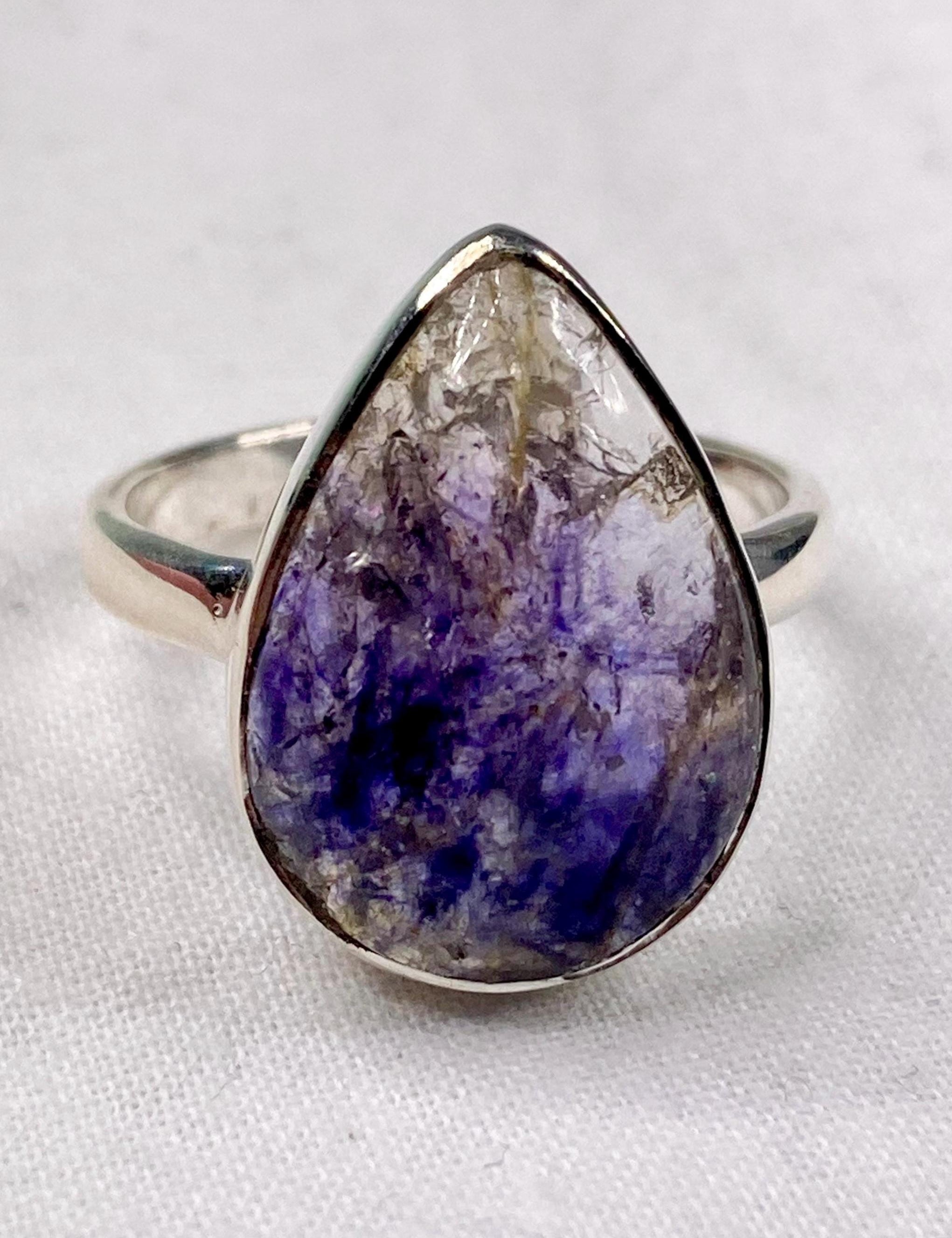 Blue John Silver Ring