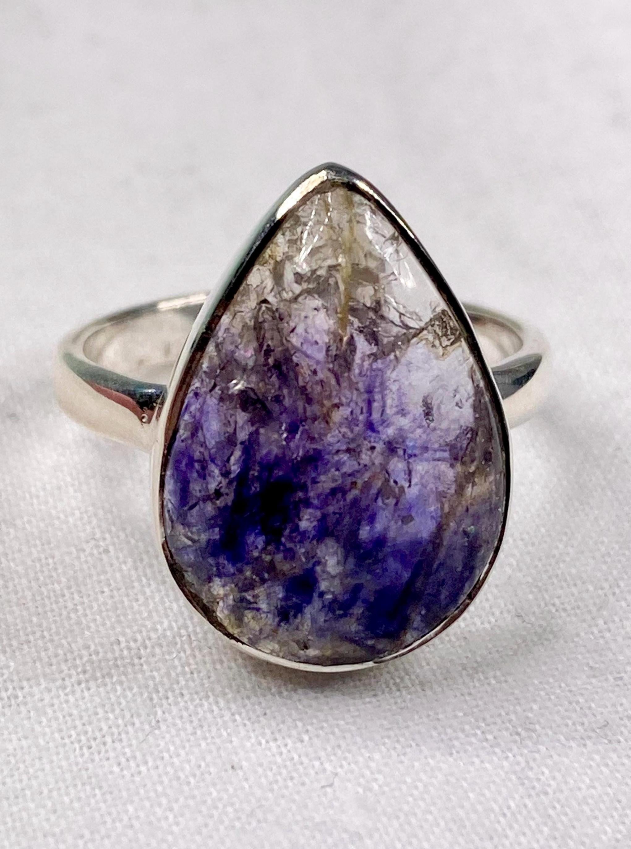 Blue John Silver Ring