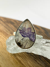 Blue John Silver Ring - Extremely Rare