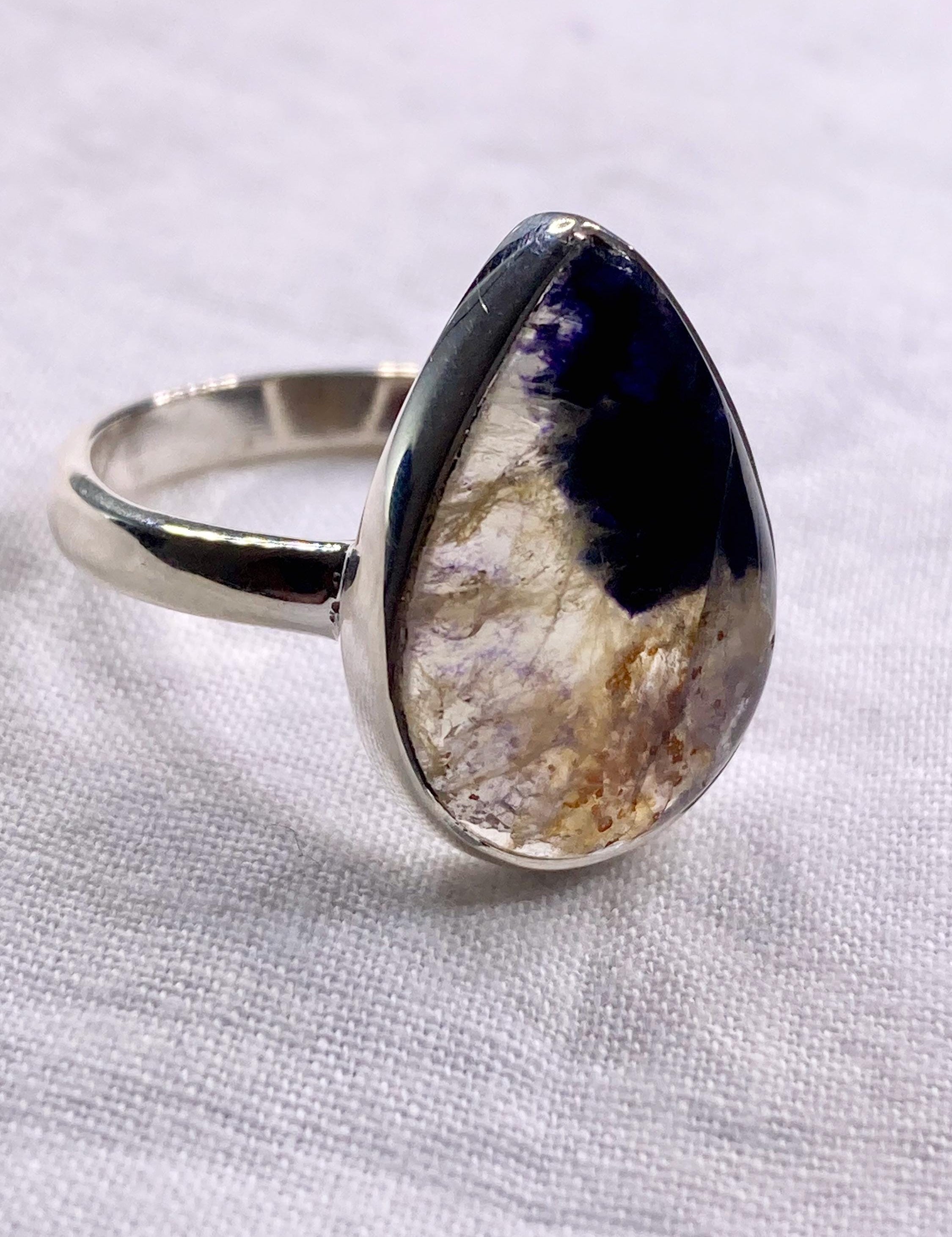 Blue John Silver Ring