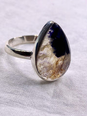 Blue John Silver Ring