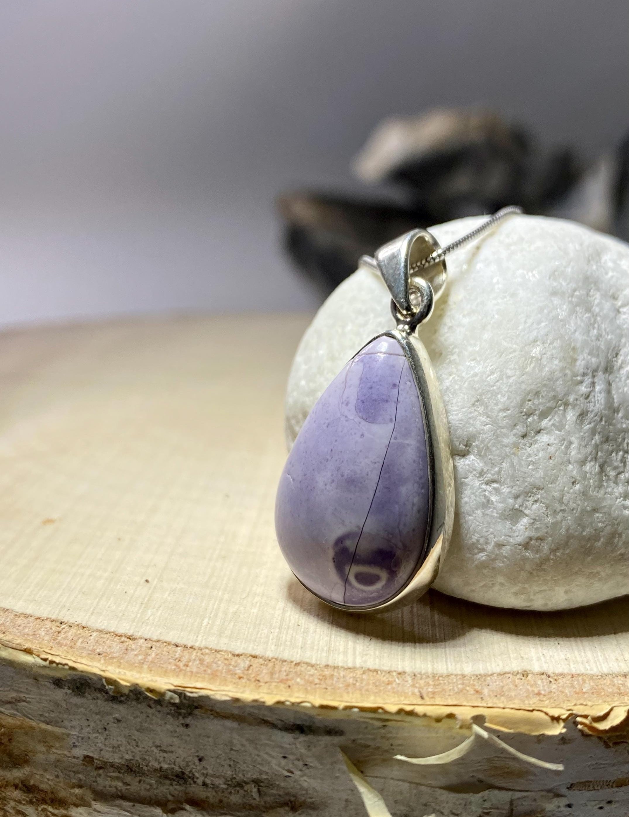 High Quality Tiffany Jasper and Silver Pendant