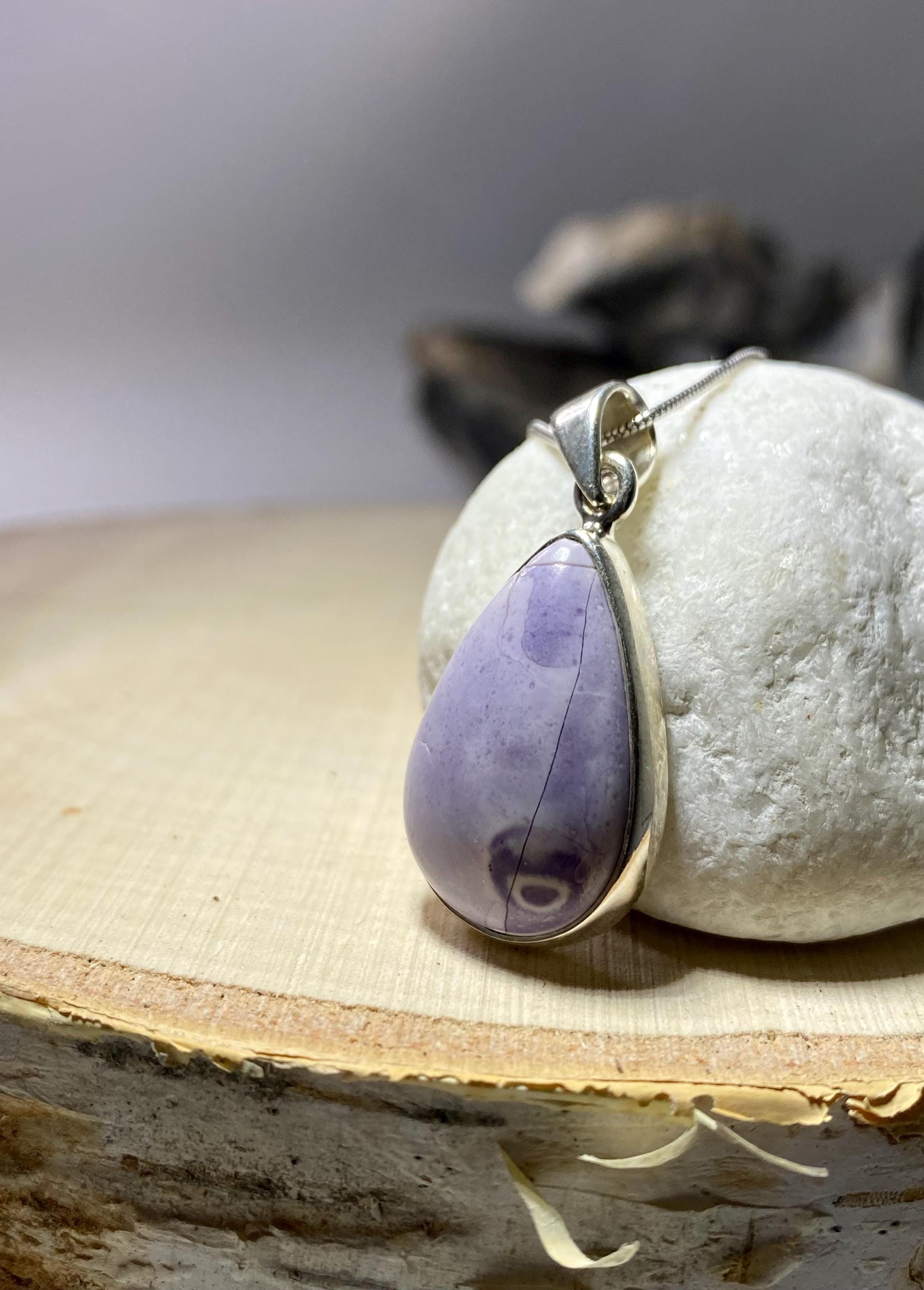 High Quality Tiffany Jasper and Silver Pendant