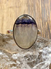 Blue John Silver Ring - Extremely Rare