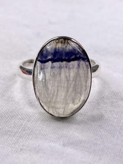 Blue John Silver Ring - Extremely Rare