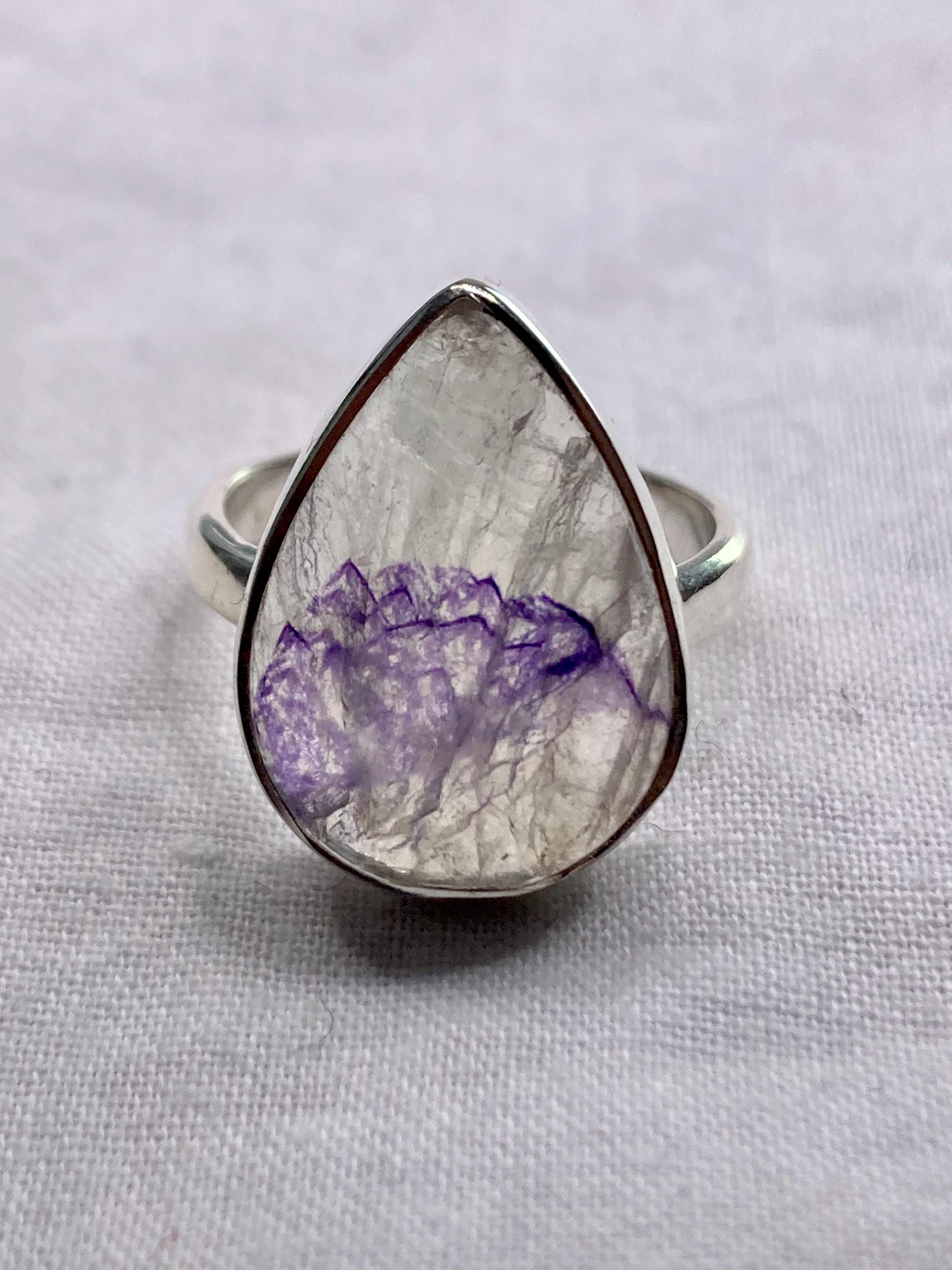 Blue John Silver Ring