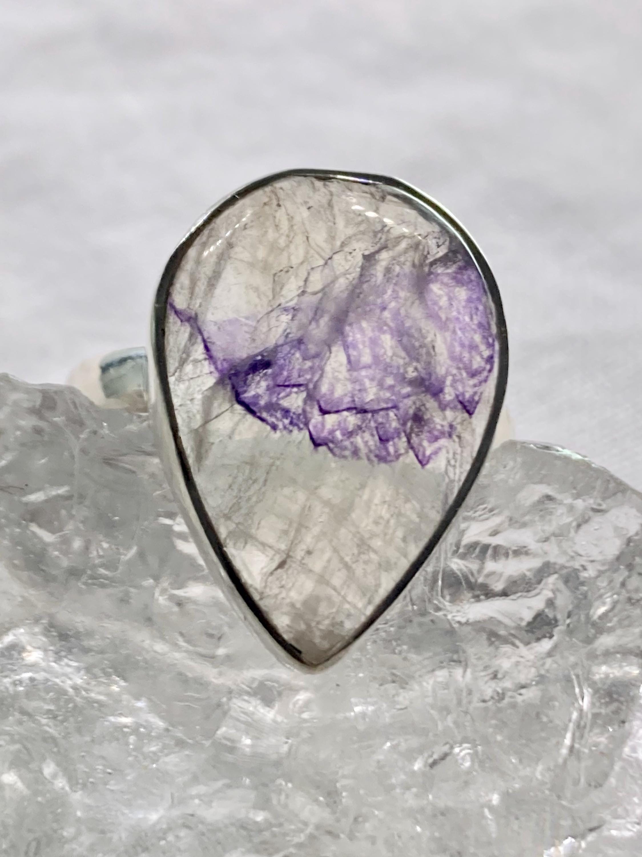 Blue John Silver Ring