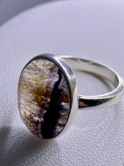 Blue John Silver Ring - Extremely Rare