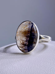 Blue John Silver Ring - Extremely Rare