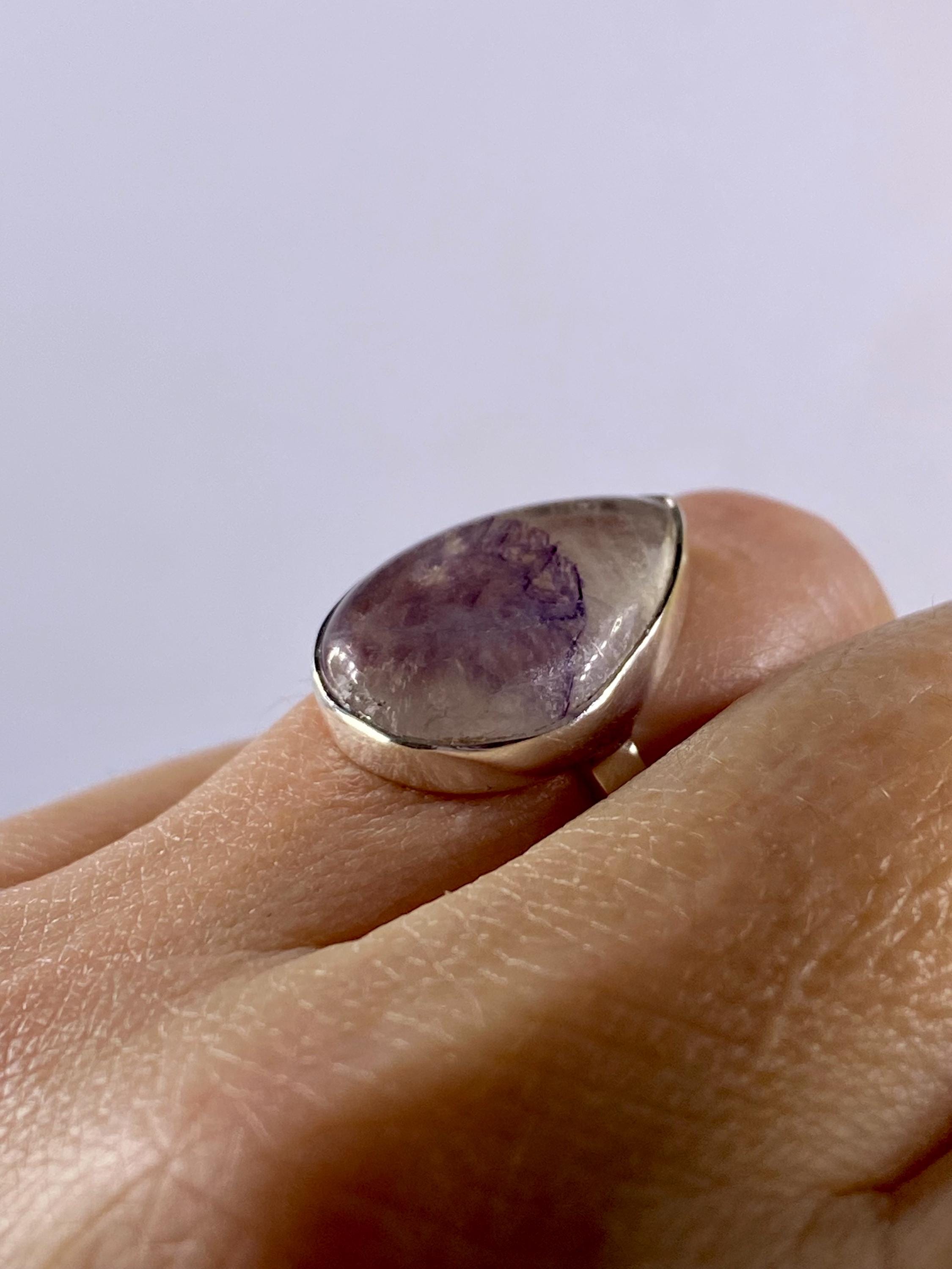 Blue John Silver Ring
