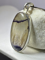 Blue John Silver Pendant