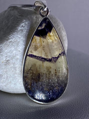 Blue John Silver Pendant