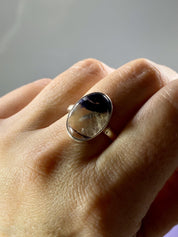 Blue John Silver Oval Ring - Extremely Rare