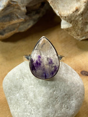 Blue John Silver Ring - Extremely Rare