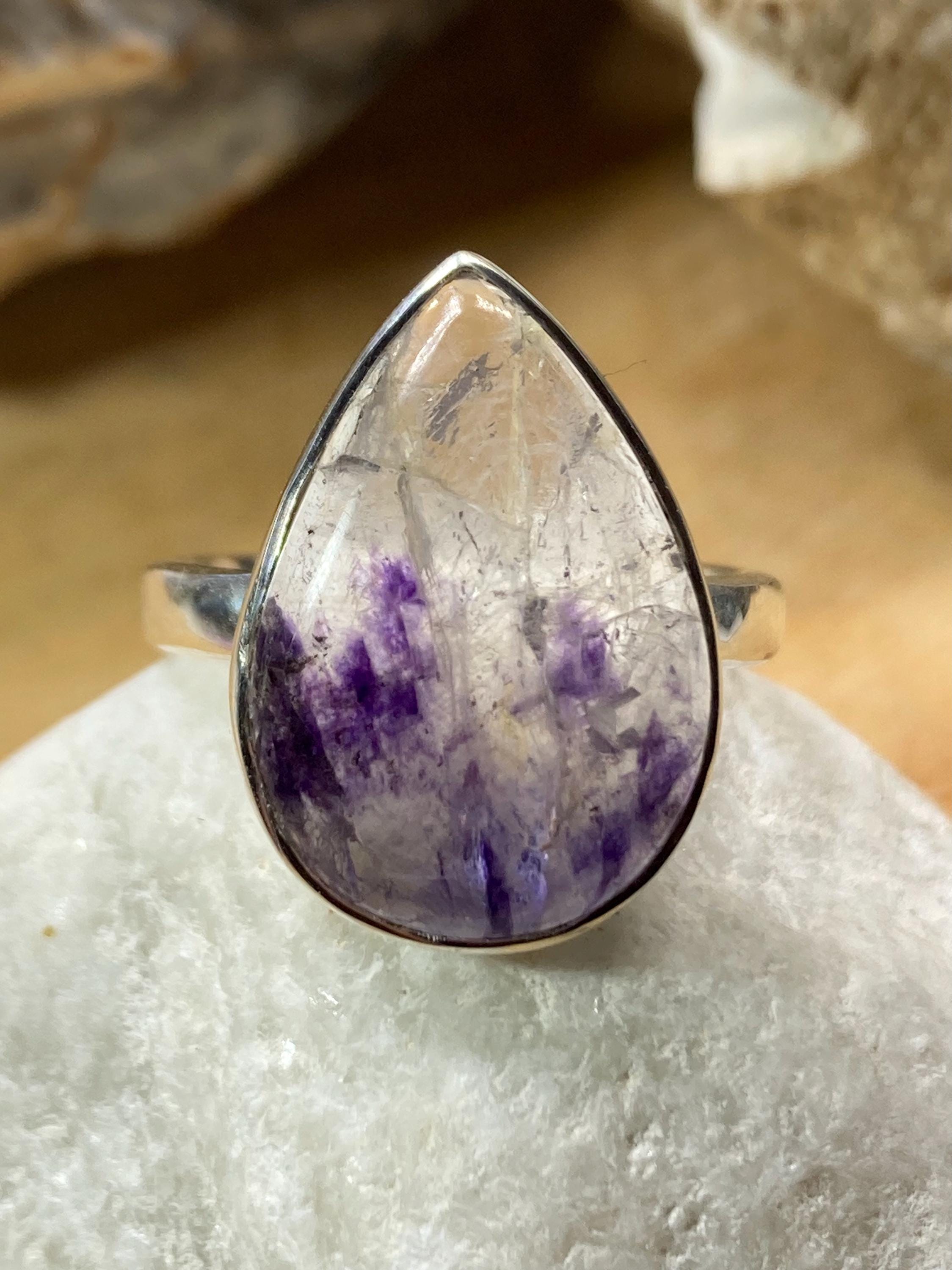 Blue John Silver Ring - Extremely Rare
