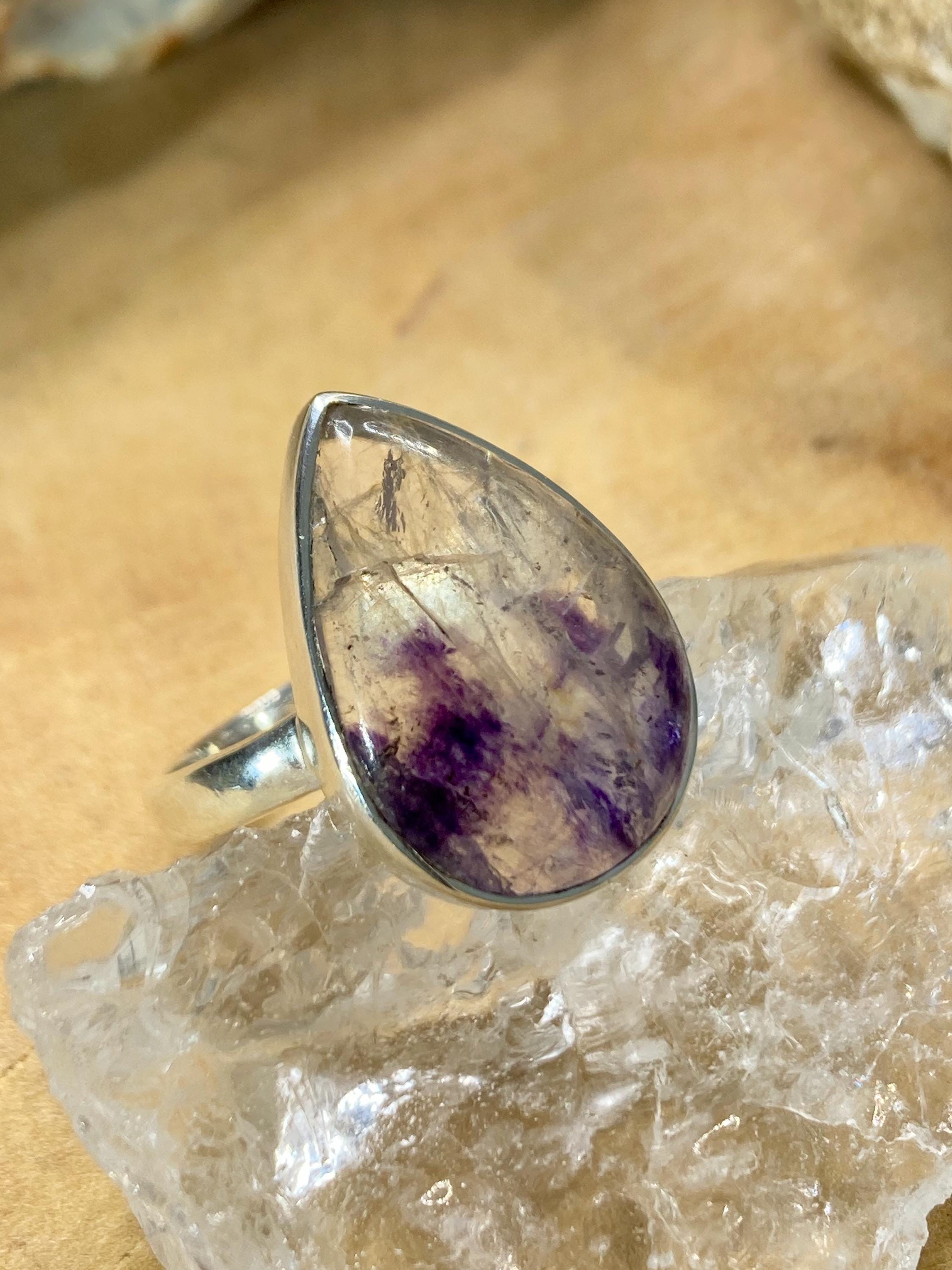 Blue John Silver Ring - Extremely Rare