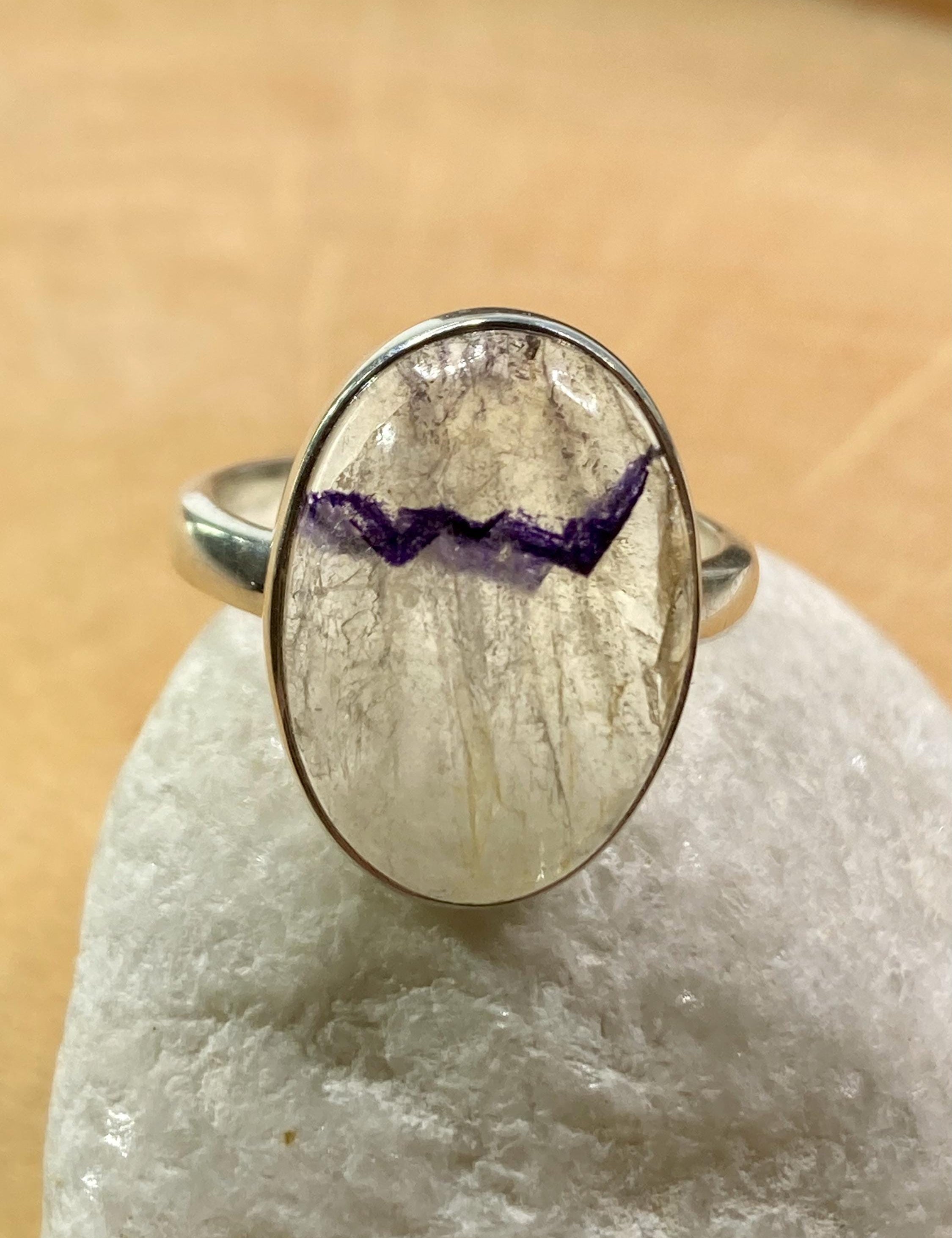 Blue John Silver Ring - Extremely Rare