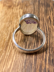 Blue John Silver Ring - Extremely Rare