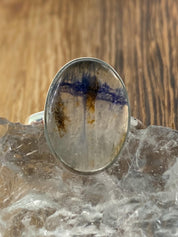 Blue John Silver Oval Ring - Extremely Rare