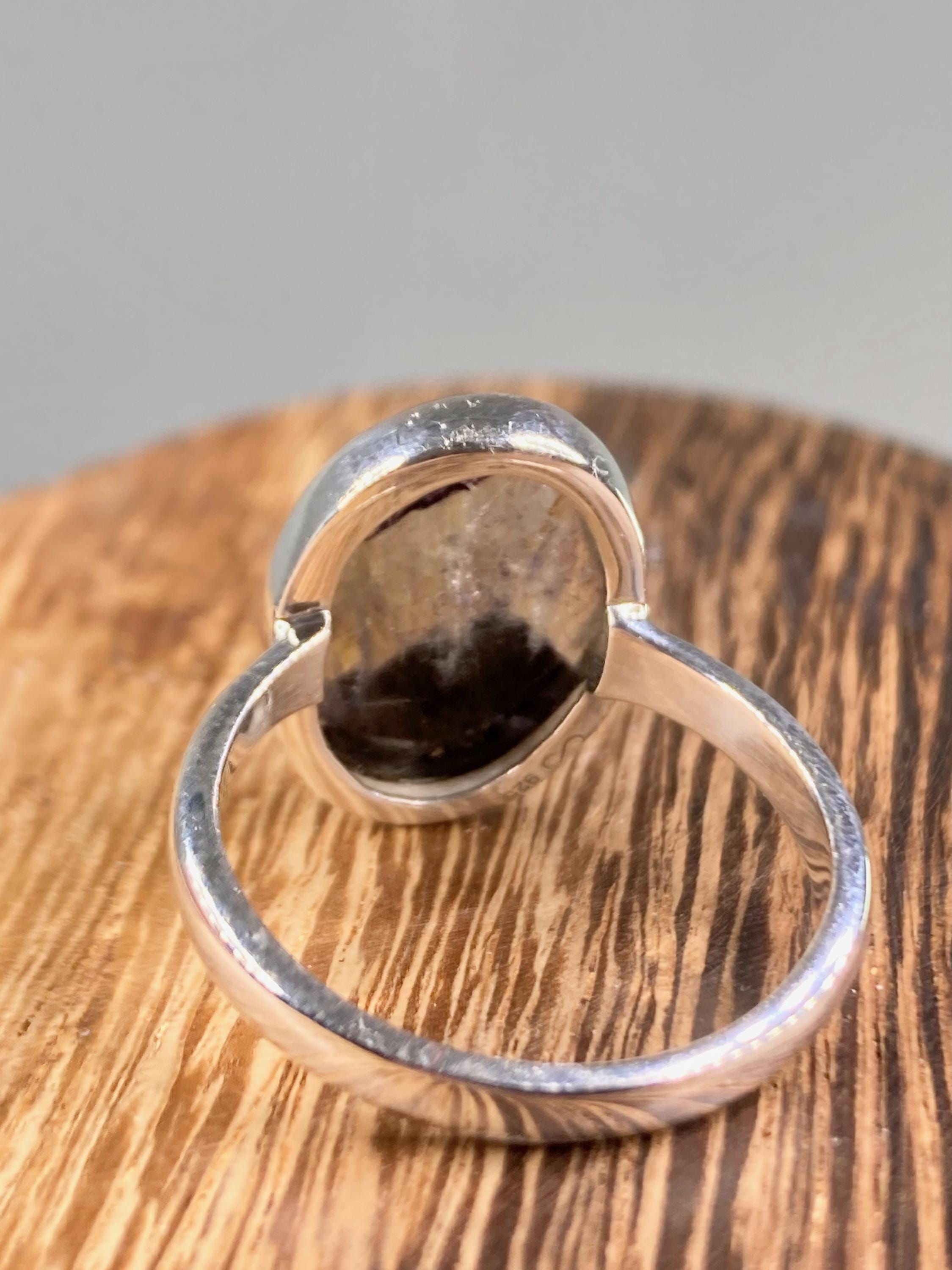 Blue John Silver Ring - Extremely Rare