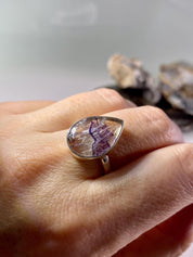 Blue John Silver Ring - Extremely Rare