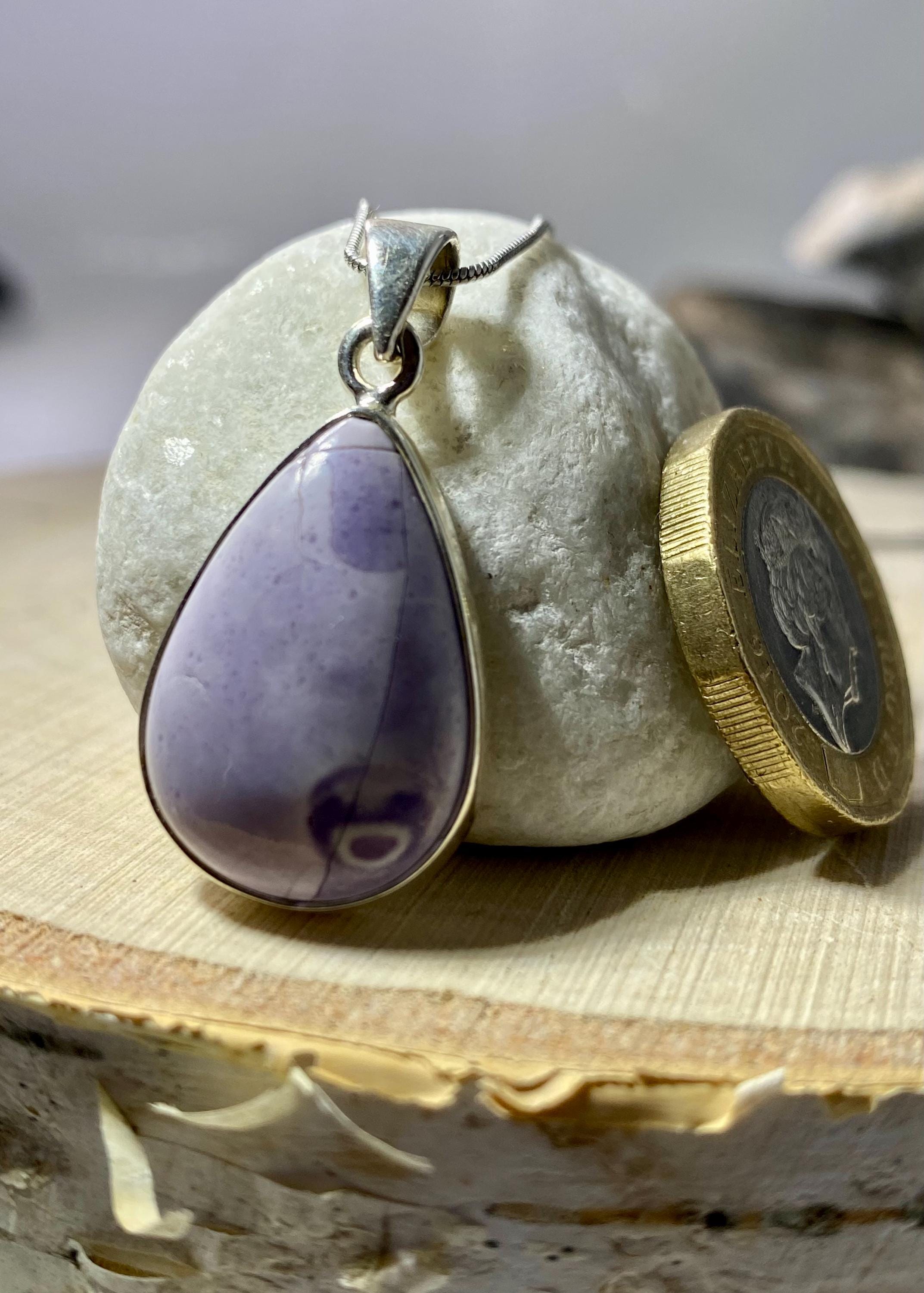 High Quality Tiffany Jasper and Silver Pendant