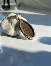 A Natural Australian Boulder Opal and Silver Pendant