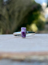 High Quality Sugilite and Silver Ring