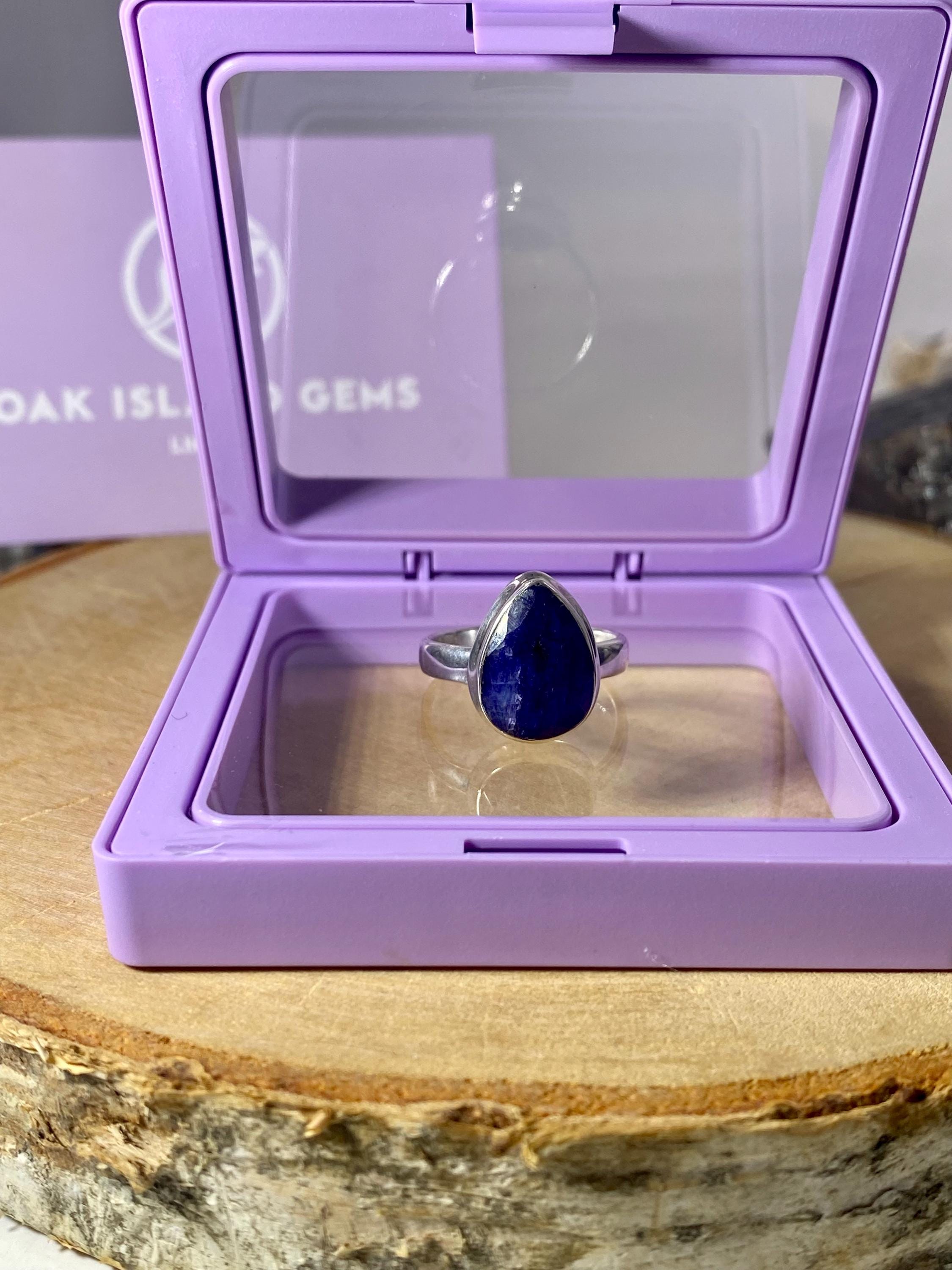 Raw Sapphire and Silver Ring