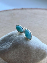 Larimar 925 Silver Studs