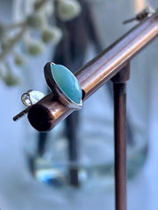 Larimar 925 Silver Studs