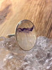 Blue John Silver Ring - Extremely Rare