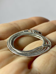 Raw Sapphire and Silver Pendant (M09)