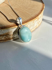 Dominican Larimar Sterling Silver Pendant