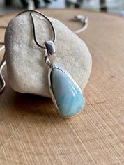 Dominican Larimar Sterling Silver Pendant