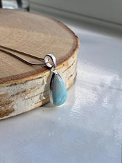 Dominican Larimar Sterling Silver Pendant