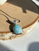Dominican Larimar Sterling Silver Pendant