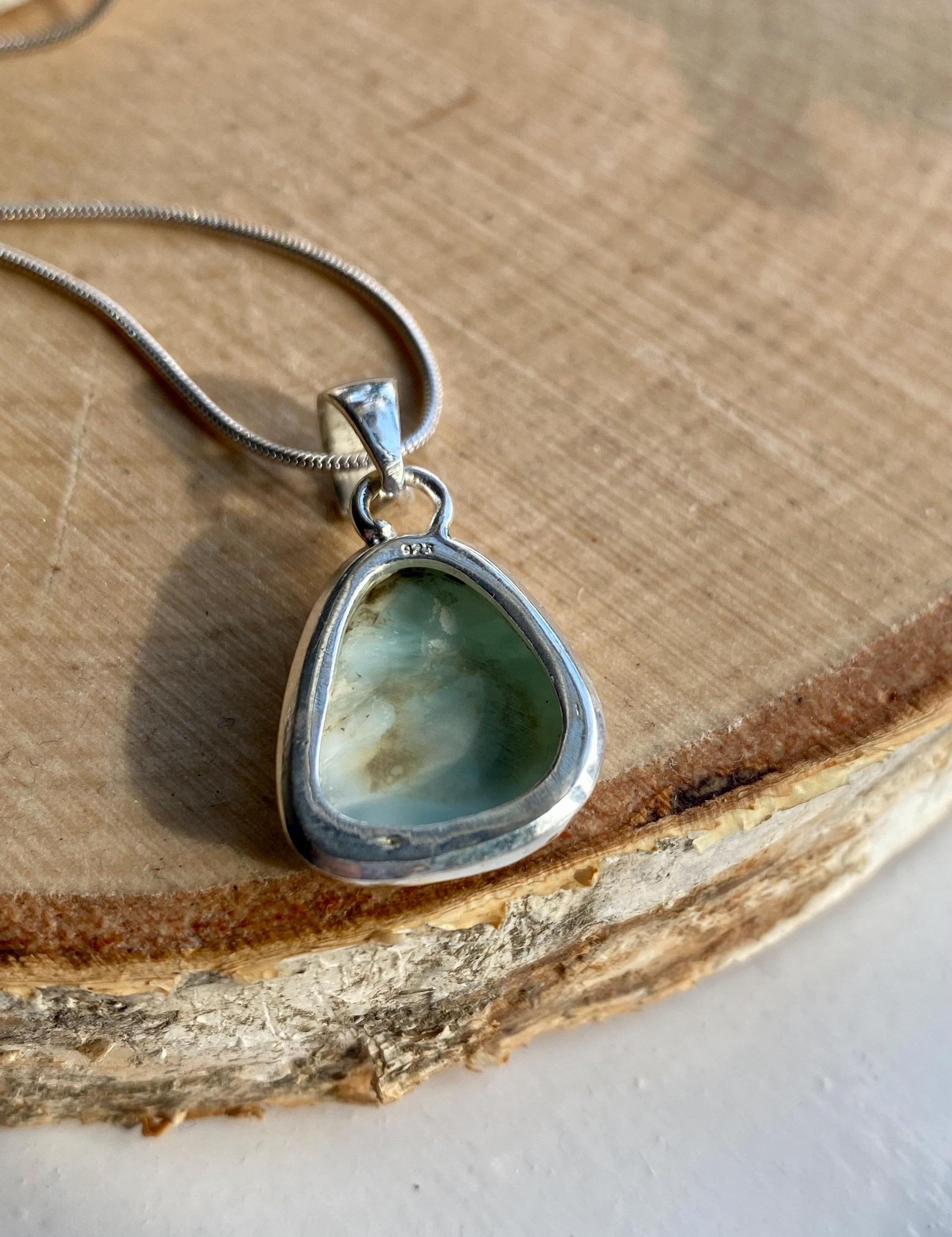 Dominican Larimar Sterling Silver Pendant