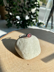 Purple Tourmaline Sterling Silver Oval Ring